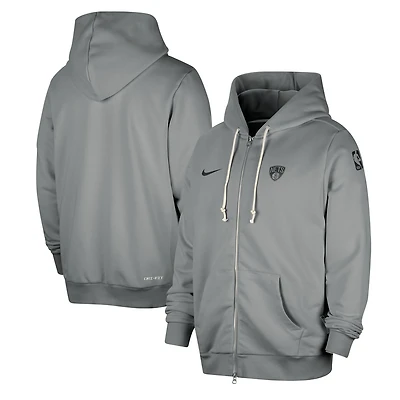Nike Brooklyn Nets Authentic Standard Issue Full-Zip Hoodie Jacket