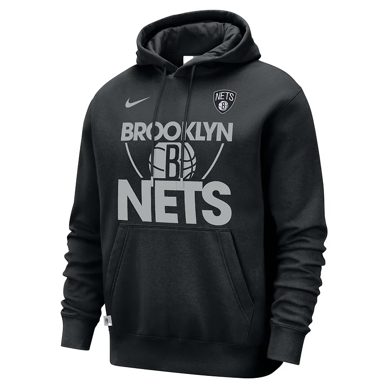 Nike Brooklyn Nets Courtside Club Pullover Hoodie