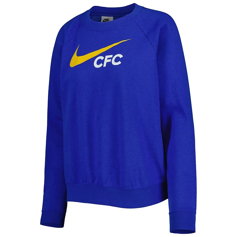 Nike Chelsea Lockup Varsity Tri-Blend Raglan Pullover Sweatshirt