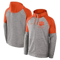 Nike Clemson Tigers Fitness Raglan Performance Full-Zip Hoodie