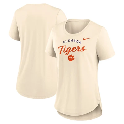 Nike Clemson Tigers Script Logo Tri-Blend T-Shirt