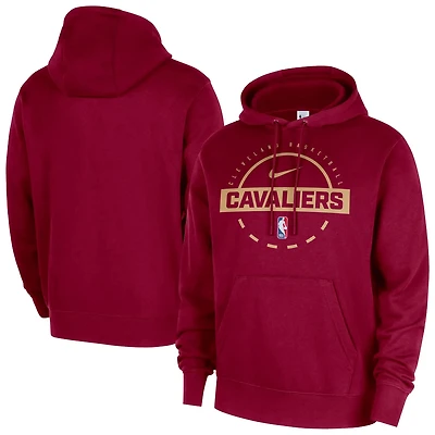 Nike Cleveland Cavaliers 2025 26 Authentic Practice Club Pullover Hoodie