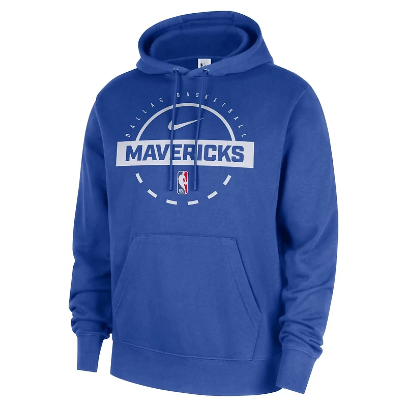 Nike Dallas Mavericks 2025 26 Authentic Practice Club Pullover Hoodie