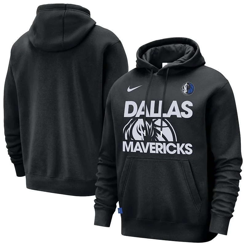 Nike Dallas Mavericks Courtside Club Pullover Hoodie