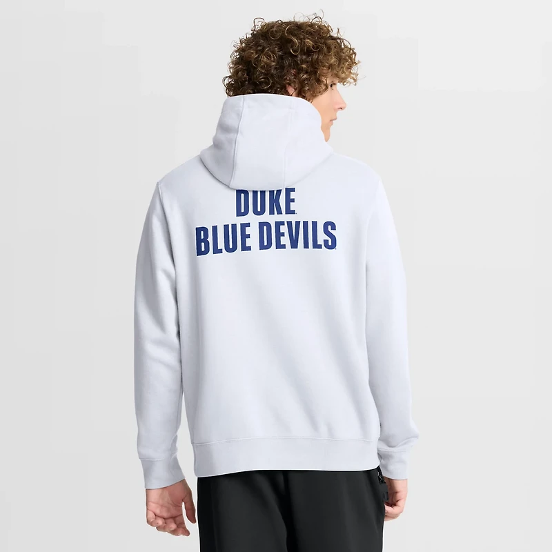Nike Duke Blue Devils Basketball Two-Hit Club Fleece Pullover Hoodie