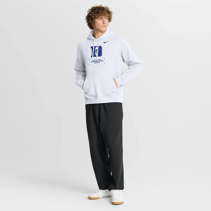 Nike Duke Blue Devils Basketball Two-Hit Club Fleece Pullover Hoodie
