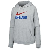 Nike England National Team Lockup Varsity Fleece Raglan Pullover Hoodie