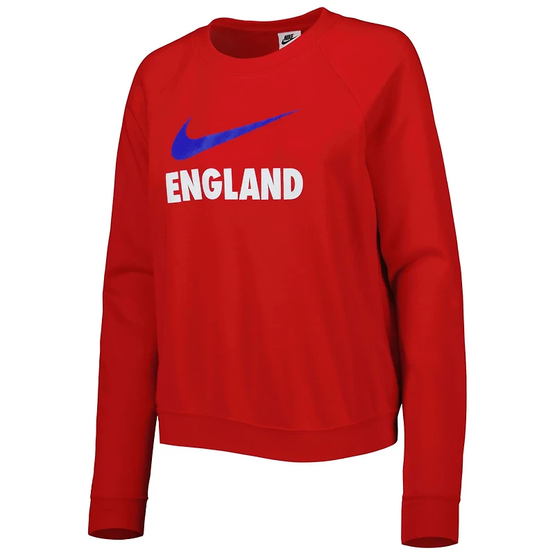 Nike England National Team Lockup Varsity Tri-Blend Raglan Pullover Sweatshirt
