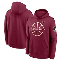 Nike Florida State Seminoles Basketball Icon Club Fleece Pullover Hoodie