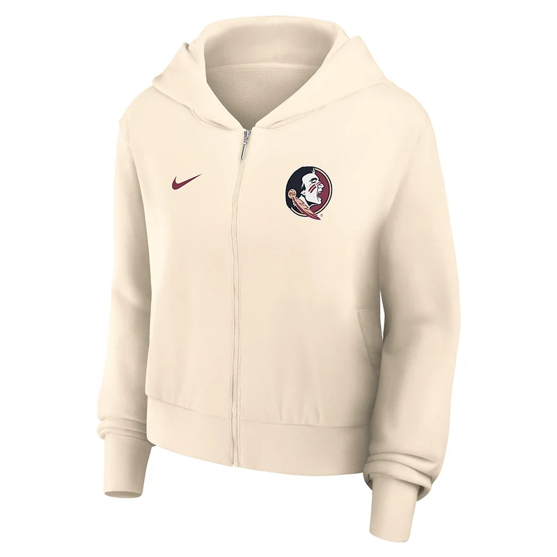 Nike Florida State Seminoles Chill Midi Full-Zip Hoodie