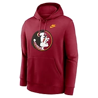 Nike Florida State Seminoles Legacy Logo Club Fleece Pullover Hoodie