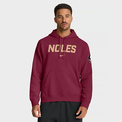Nike Florida State Seminoles Nickname Club Fleece Pullover Hoodie