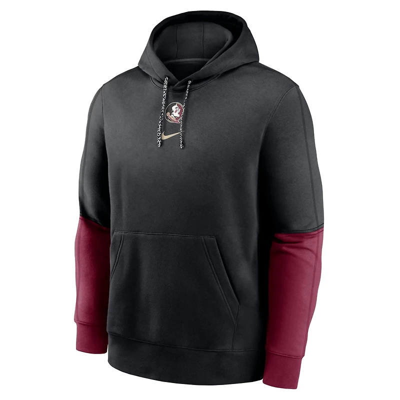 Nike Garnet Florida State Seminoles 2024 Sideline Club Pullover Hoodie
