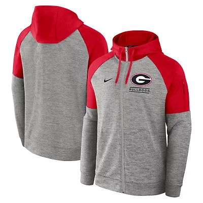 Nike Georgia Bulldogs Fitness Raglan Performance Full-Zip Hoodie