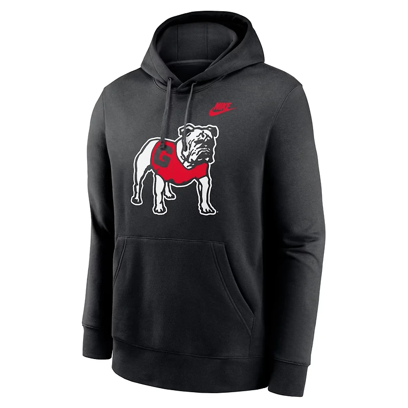 Nike Georgia Bulldogs Legacy Logo Club Fleece Pullover Hoodie