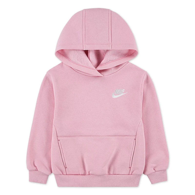 Nike Girls' 4-6x Sportswear Club Fleece Pullover Hoodie