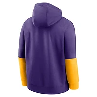 Nike Gold LSU Tigers 2024 Sideline Club Pullover Hoodie