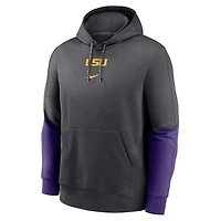Nike Gold LSU Tigers 2024 Sideline Club Pullover Hoodie