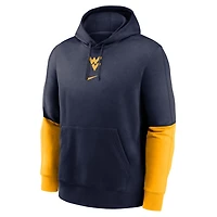 Nike Gold West Virginia Mountaineers 2024 Sideline Club Pullover Hoodie
