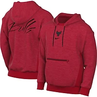 Nike Heather Chicago Bulls Courtside Versus Flight Pullover Hoodie