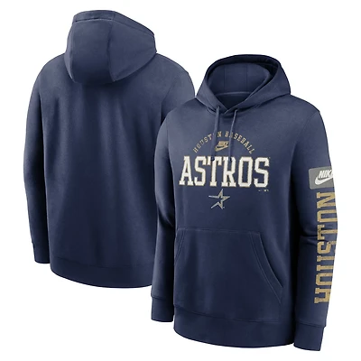 Nike Houston Astros Cooperstown Collection Splitter Club Fleece Pullover Hoodie