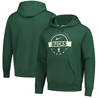 Nike Hunter Milwaukee Bucks 2025 26 Authentic Practice Club Pullover Hoodie