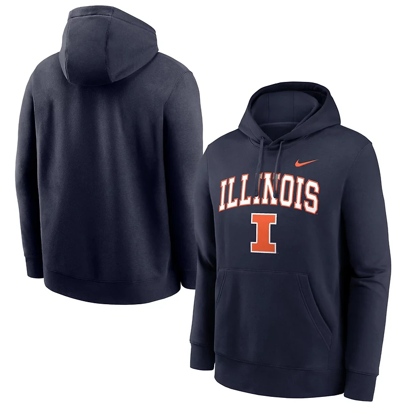 Nike Illinois Fighting Illini Club Pullover Hoodie