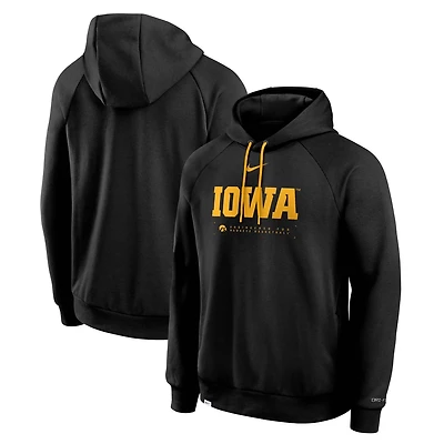 Nike Iowa Hawkeyes 2025 Courtside Basketball Practice Raglan Dri-FIT Hoodie