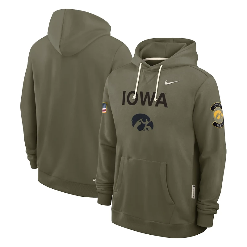 Nike Iowa Hawkeyes 2025 Military Appreciation Performance Pullover Hoodie
