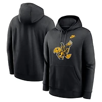 Nike Iowa Hawkeyes Legacy Logo Club Fleece Pullover Hoodie
