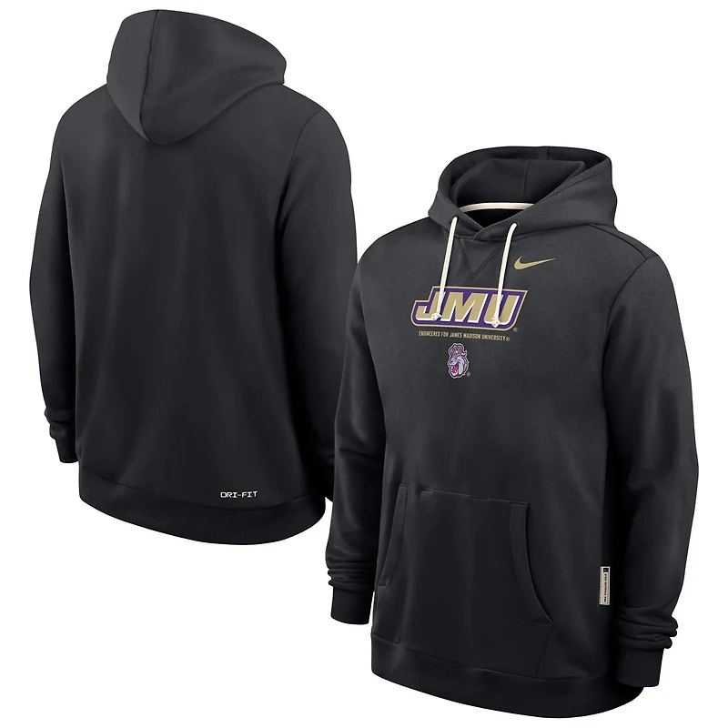 Nike James Madison Dukes 2025 Sideline Standard Issue Dri-FIT Hoodie