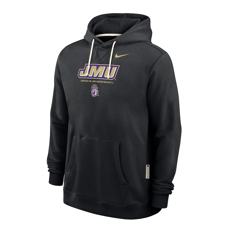 Nike James Madison Dukes 2025 Sideline Standard Issue Dri-FIT Hoodie