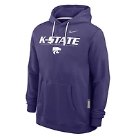 Nike Kansas State Wildcats 2025 Sideline Standard Issue Dri-FIT Hoodie