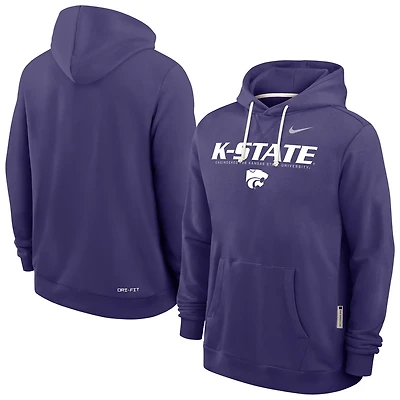 Nike Kansas State Wildcats 2025 Sideline Standard Issue Dri-FIT Hoodie