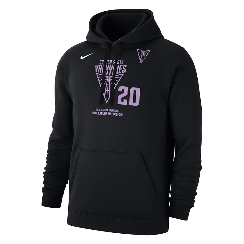 Nike Kate Martin Golden State Valkyries Explorer Edition Name  Number Pullover Hoodie