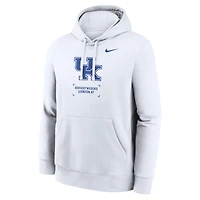 Nike Kentucky Wildcats Basketball Two-Hit Club Fleece Pullover Hoodie