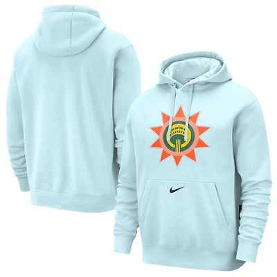 Nike Light San Antonio Spurs 2024 25 City Edition Essential Club Pullover Hoodie