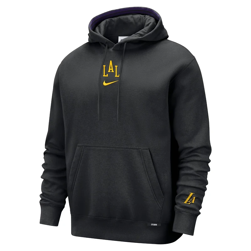 Nike Los Angeles Lakers 2025 26 City Edition Courtside Remix Premium Hoodie