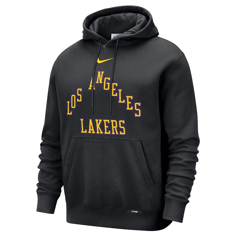 Nike Los Angeles Lakers 2025 26 City Edition Essential Remix Club Hoodie