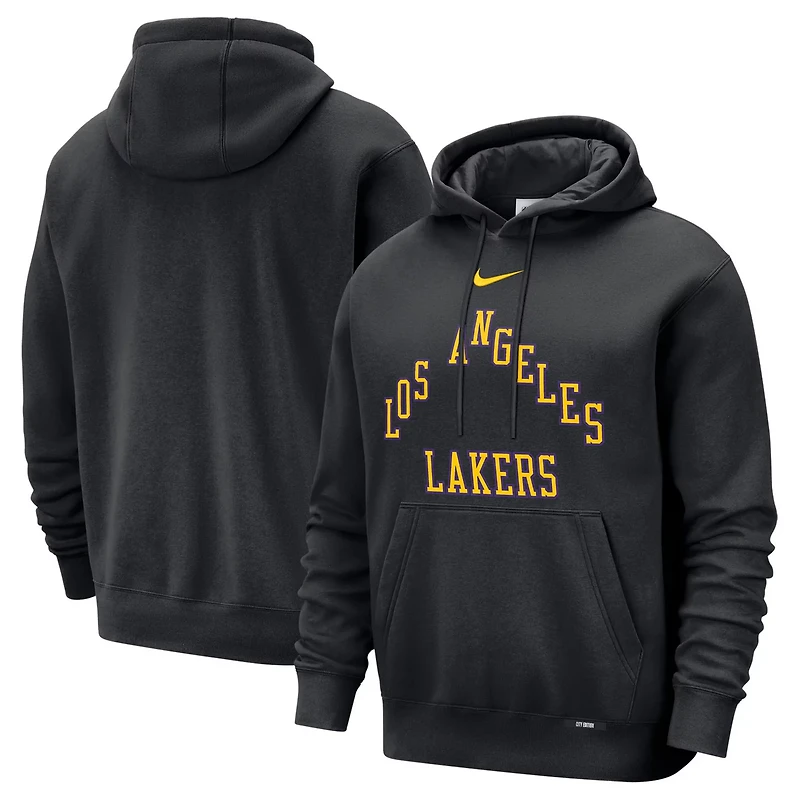 Nike Los Angeles Lakers 2025 26 City Edition Essential Remix Club Hoodie