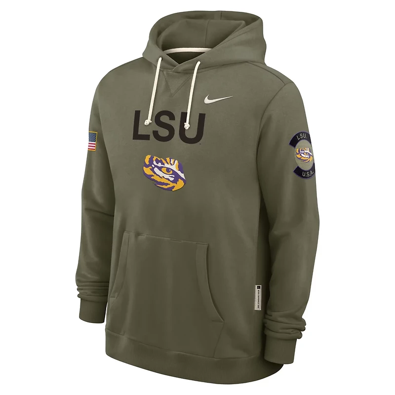 Nike LSU Tigers 2025 Military Appreciation Dri-FIT Hoodie