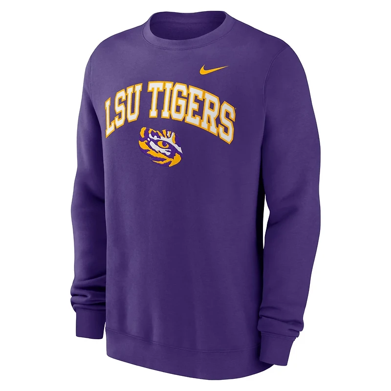 Nike LSU Tigers Arch Pullover Sweatshirt