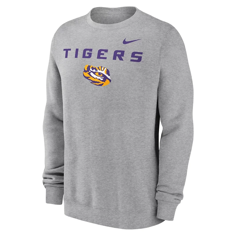 Nike LSU Tigers Primetime Primary Stack Pullover Sweatshirt