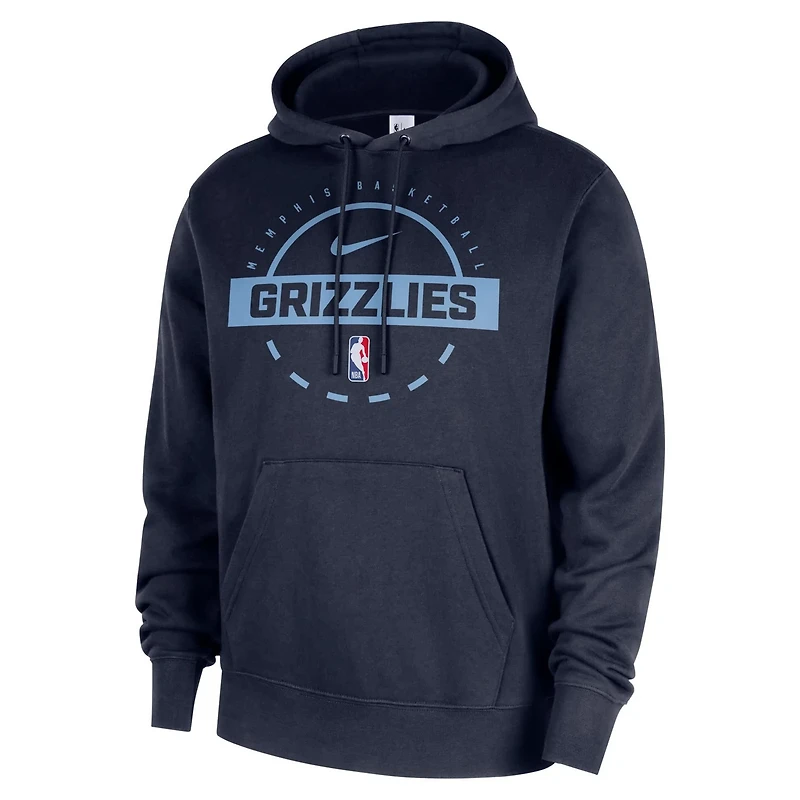 Nike Memphis Grizzlies 2025 26 Authentic Practice Club Pullover Hoodie