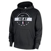 Nike Miami Heat 2025 26 Authentic Practice Club Pullover Hoodie
