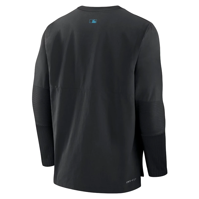 Nike Miami Marlins Authentic Collection Player Performance Pullover Sweatshirt