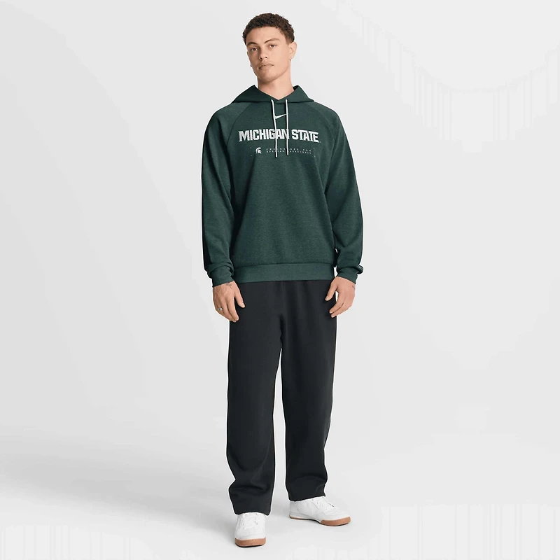 Nike Michigan State Spartans 2025 Courtside Basketball Practice Raglan Dri-FIT Hoodie
