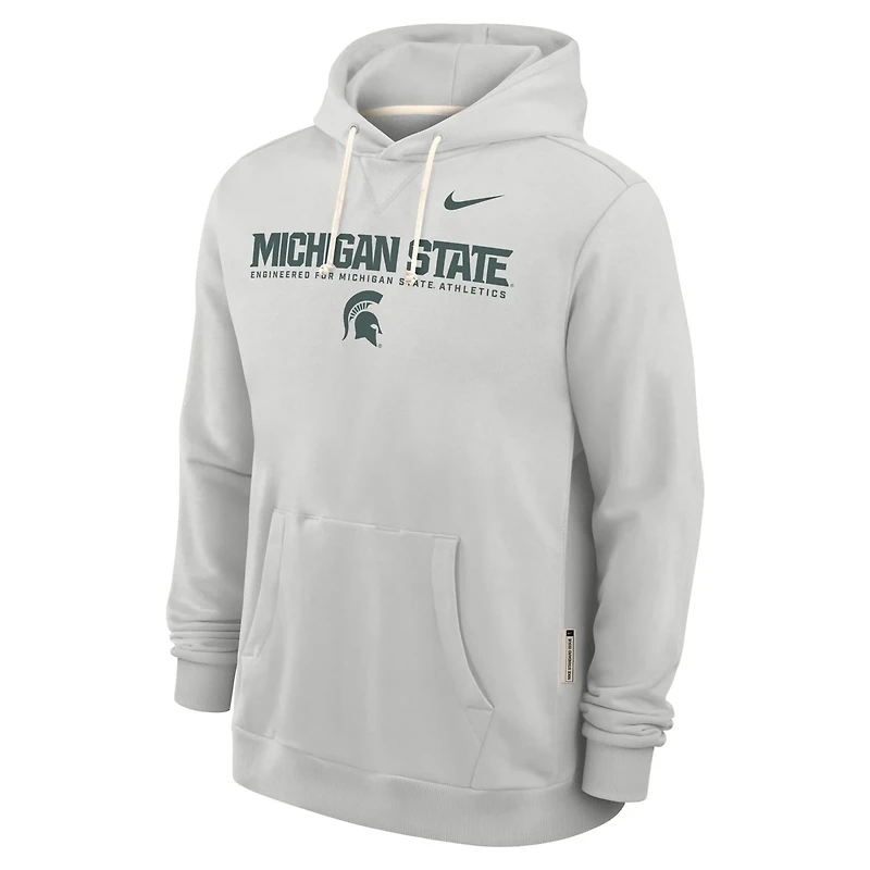 Nike Michigan State Spartans 2025 Sideline Standard Issue Dri-FIT Hoodie
