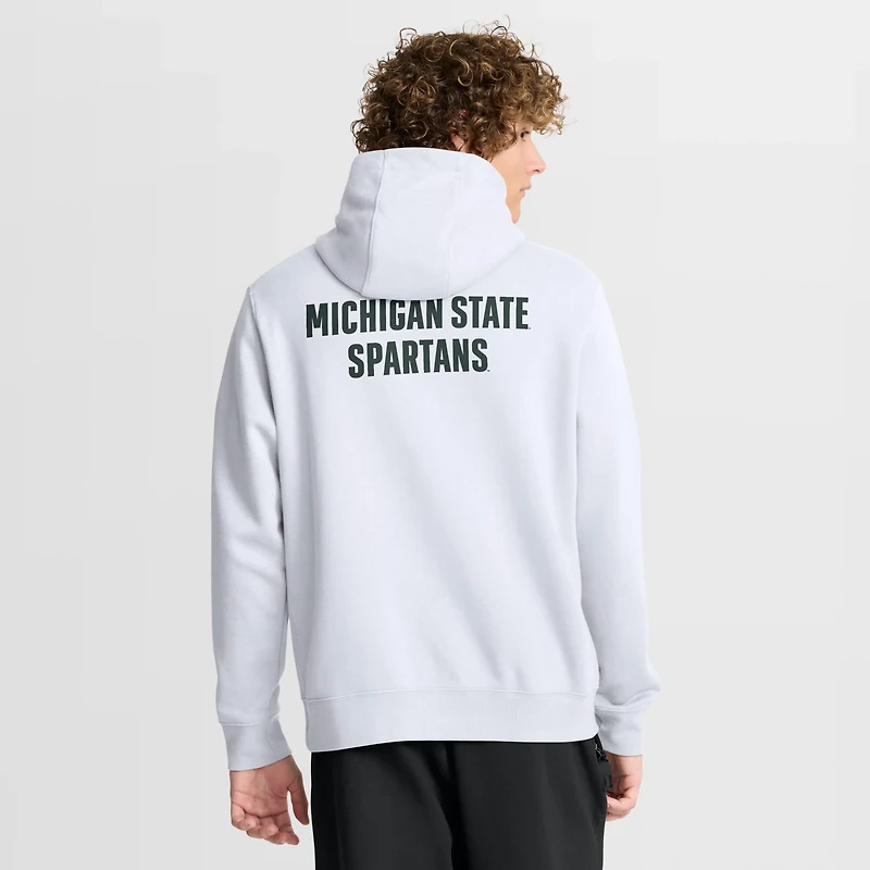 Nike Michigan State Spartans Basketball Two-Hit Club Fleece Pullover Hoodie