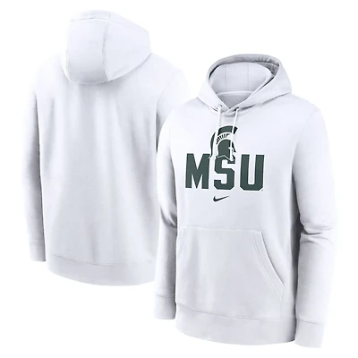 Nike Michigan State Spartans Primetime Club Fleece Pullover Hoodie
